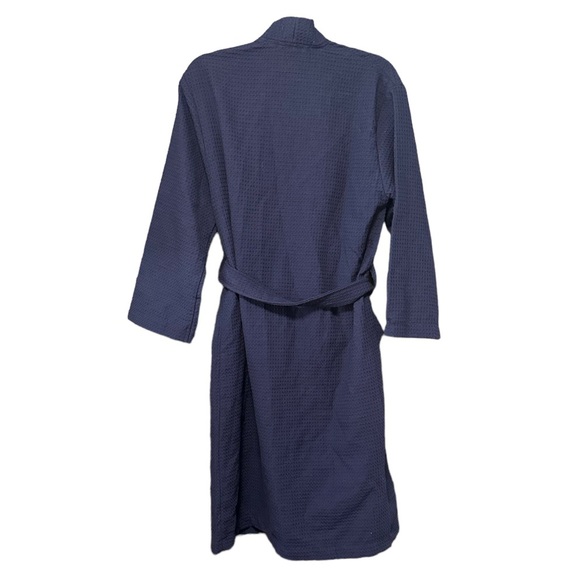 Melsimo Spa Kimono Robe Square Waffle Weave Turkish size XS/S never worn Navy - Picture 3 of 4